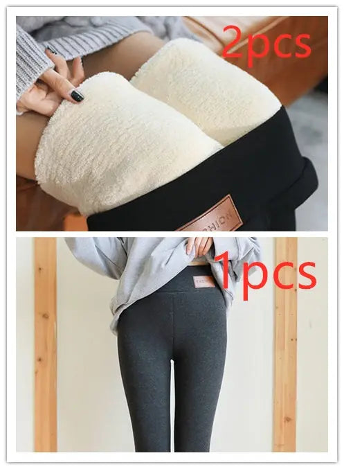 Female Winter Thick Velvet Leggings M J Fitness