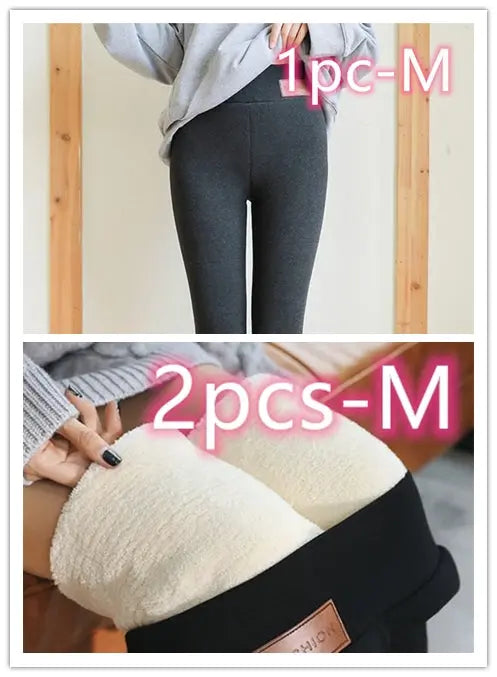Female Winter Thick Velvet Leggings M J Fitness