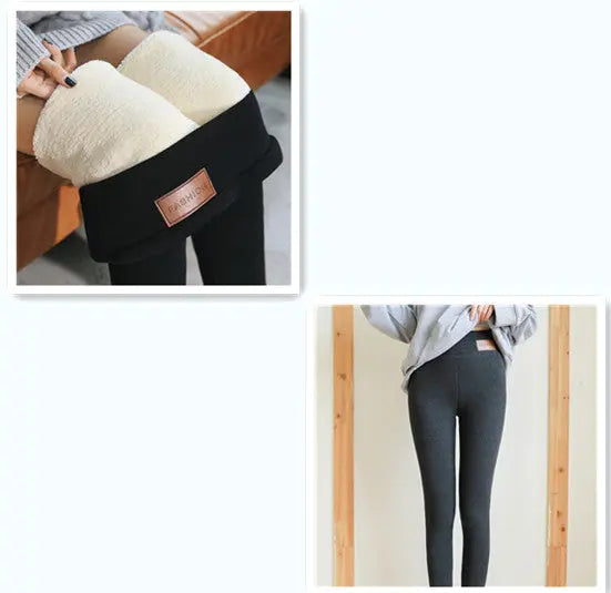 Female Winter Thick Velvet Leggings M J Fitness