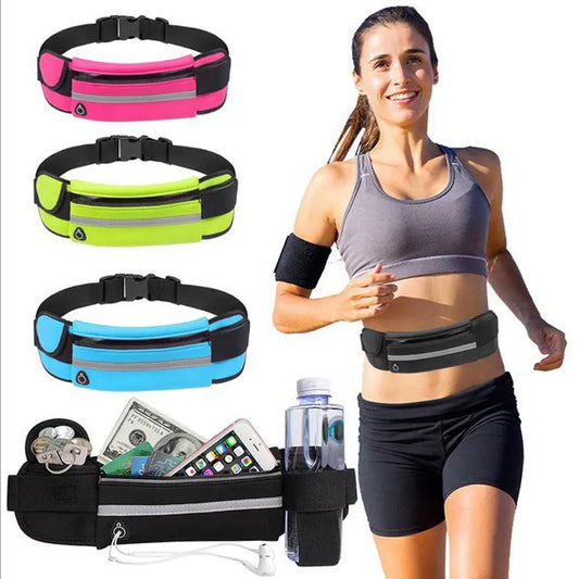 Fitness Waist Bag With Pocket Slim Running Jogging Belt Fanny Pack Bag For Hiking Cycling Workout Sports Gym M J Fitness