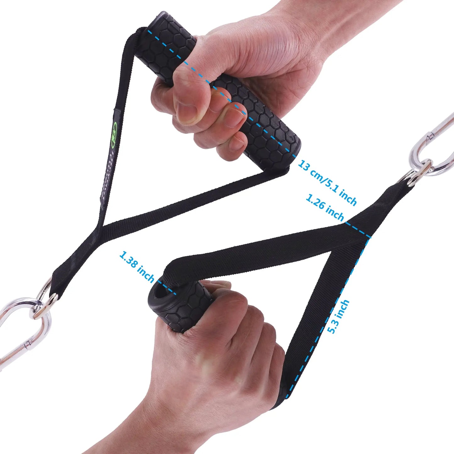 Gym Resistance Bands Handles Anti-slip Grip Strong M J Fitness