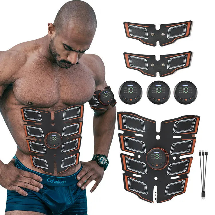 Home EMS Fitness Belt Abs Abdominal Massager M J Fitness