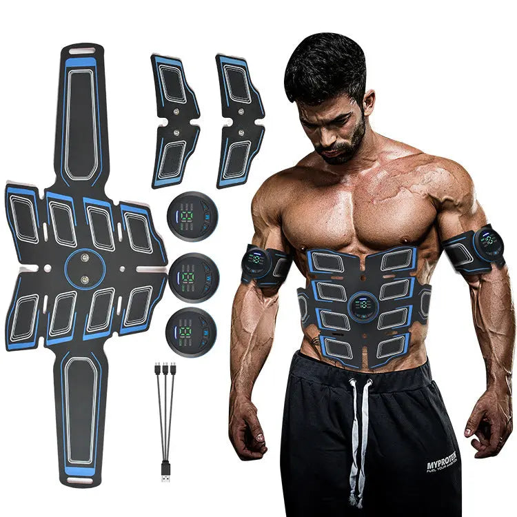 Home EMS Fitness Belt Abs Abdominal Massager M J Fitness