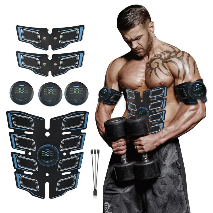 Home EMS Fitness Belt Abs Abdominal Massager M J Fitness