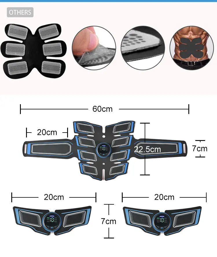 Home EMS Fitness Belt Abs Abdominal Massager M J Fitness