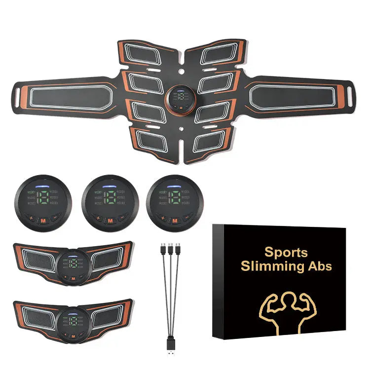 Home EMS Fitness Belt Abs Abdominal Massager M J Fitness