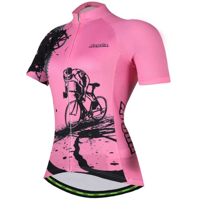 Ladies cycling suit short sleeve M J Fitness