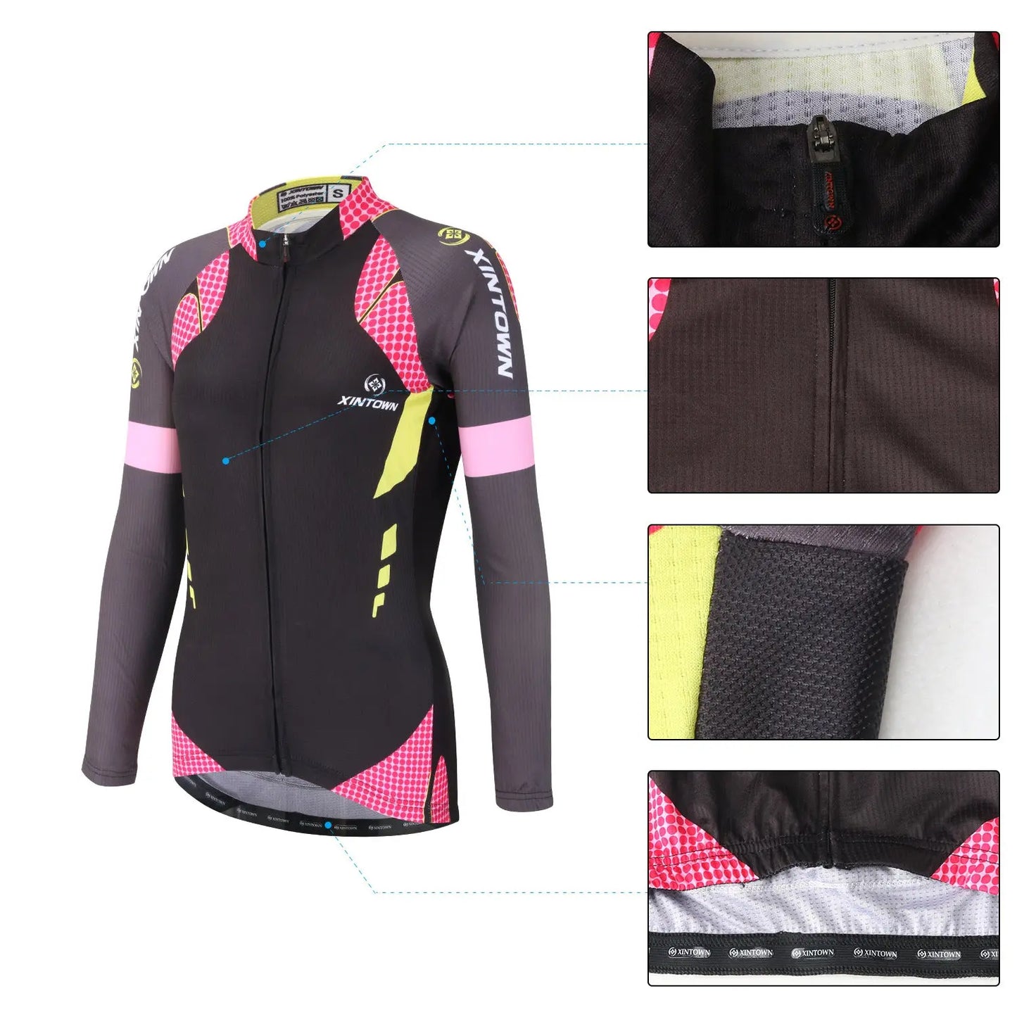 Long sleeve cycling jersey M J Fitness