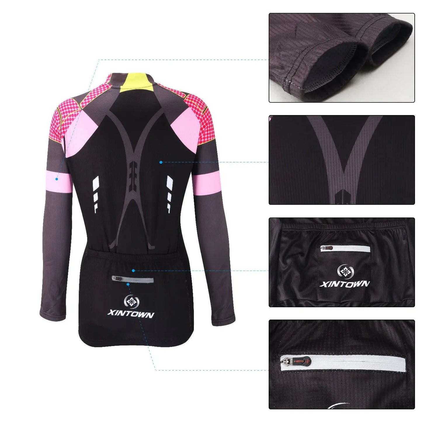 Long sleeve cycling jersey M J Fitness