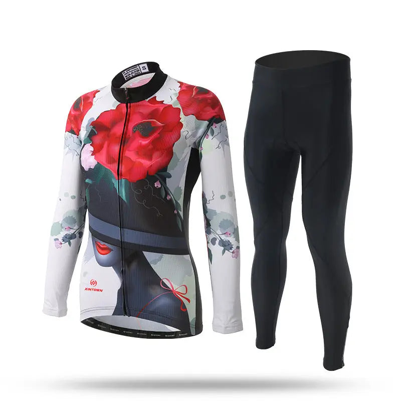 Long sleeve cycling jersey M J Fitness