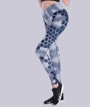 Printed sports yoga pants Yoga tops M J Fitness