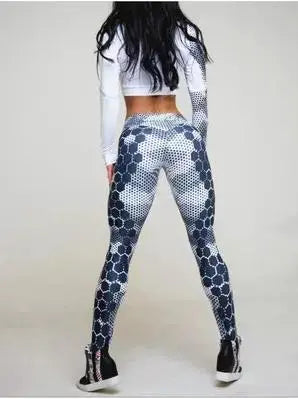 Printed sports yoga pants Yoga tops M J Fitness