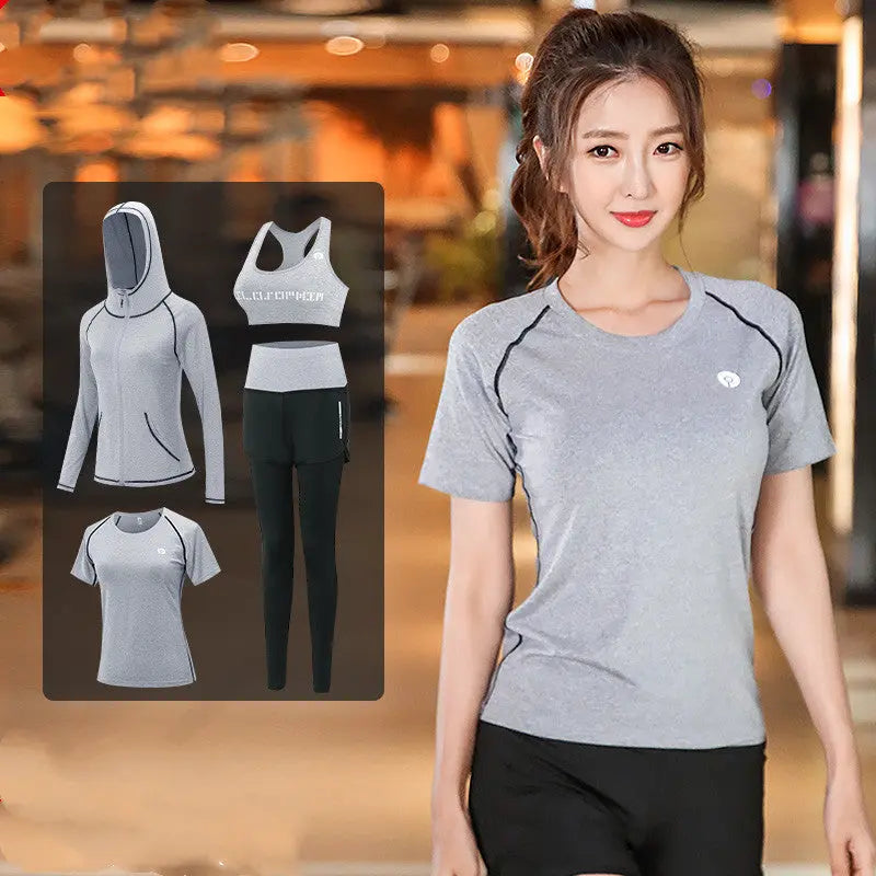 Running gym Yoga suit Four-piece suit M J Fitness