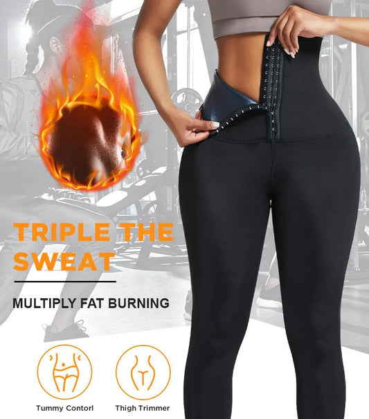Sauna Long Pants Fitness Exercise Hot Thermo Sweat Leggings Training Slimming Pant M J Fitness