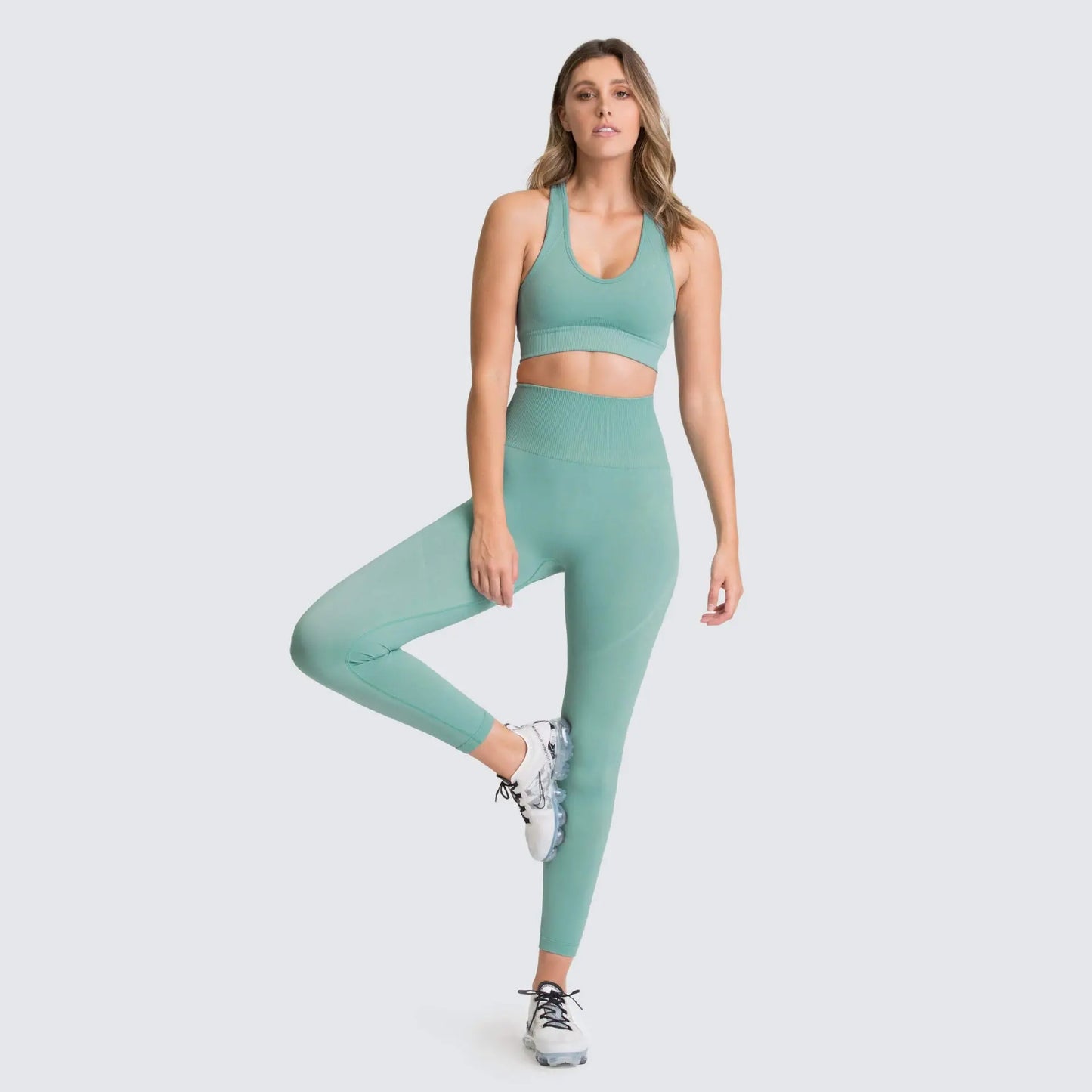 Seamless Gym Set Nylon Woman Sportswear M J Fitness