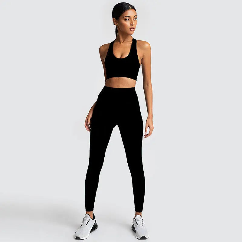 Seamless Gym Set Nylon Woman Sportswear M J Fitness