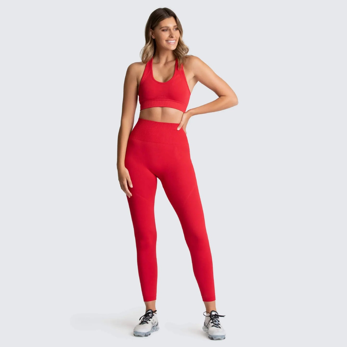 Seamless Gym Set Nylon Woman Sportswear M J Fitness