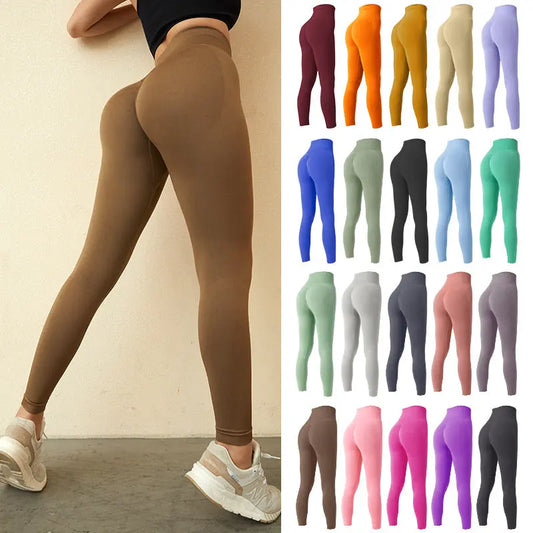 Seamless Leggings Yoga Pants Tummy Control Workout Running Yoga Leggings For Women M J Fitness