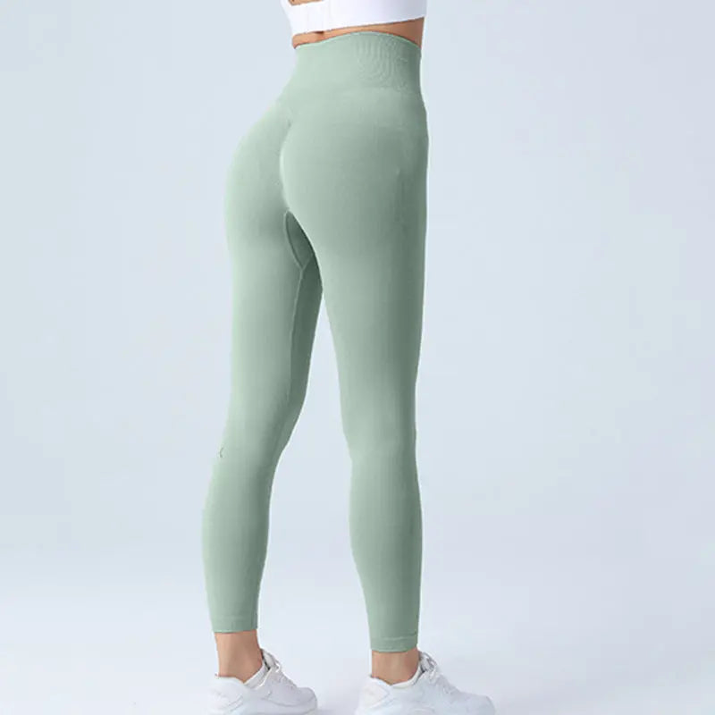 Seamless Leggings Yoga Pants Tummy Control Workout Running Yoga Leggings For Women M J Fitness