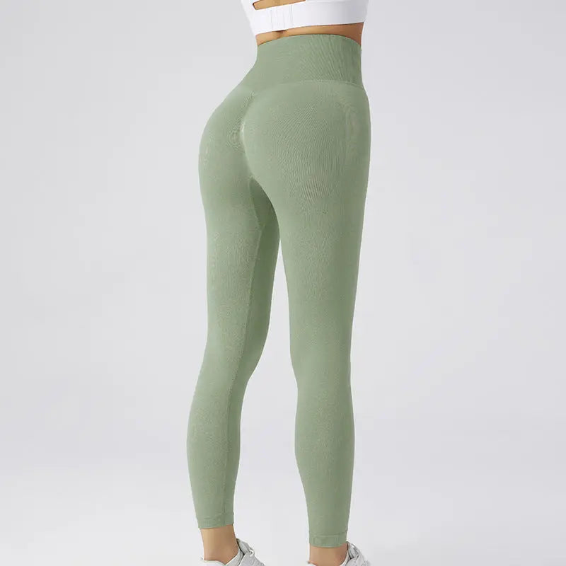 Seamless Leggings Yoga Pants Tummy Control Workout Running Yoga Leggings For Women M J Fitness