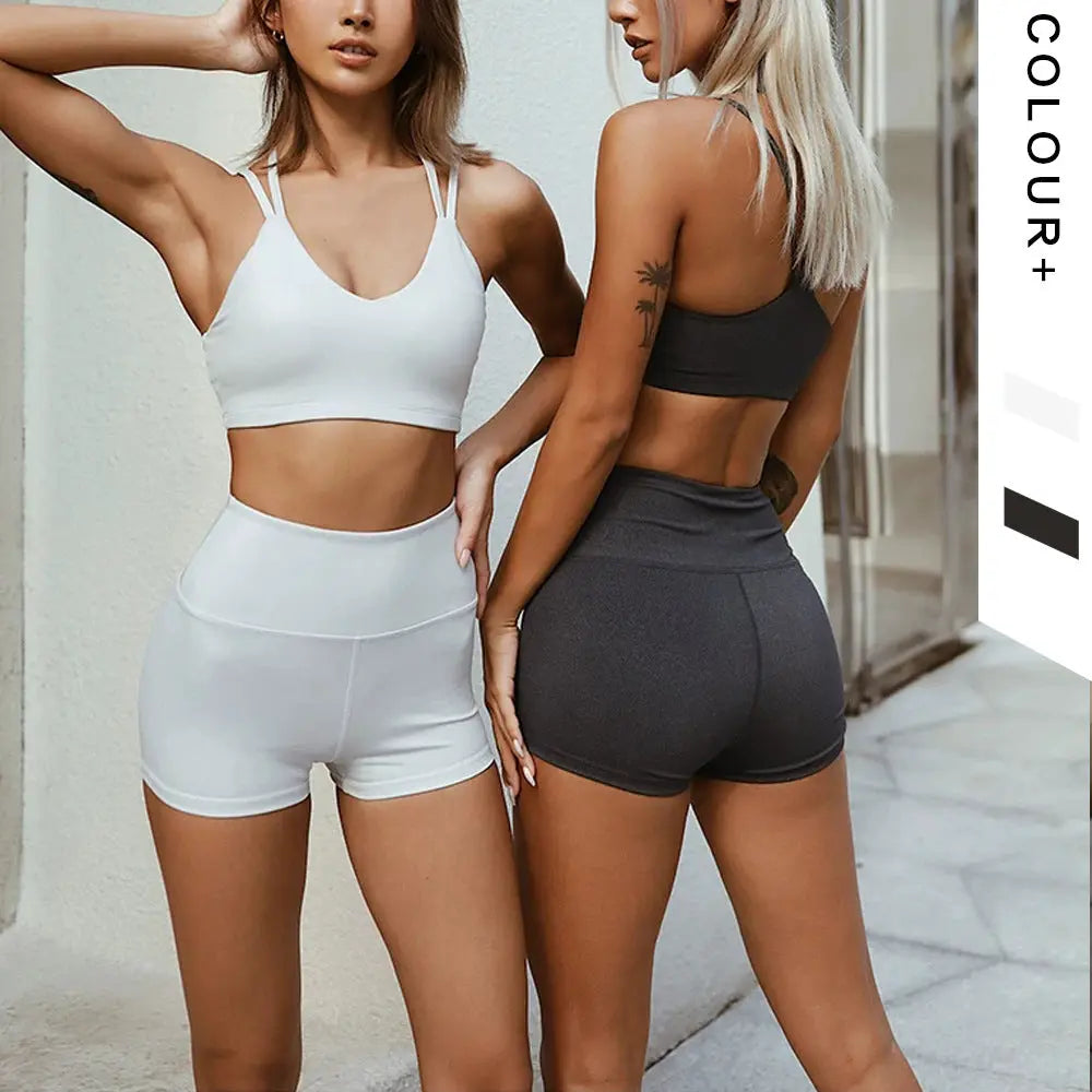 Seamless Sport Yoga Set Women Workout Bra Two Pieces Sets Fitness Gym Clothing M J Fitness