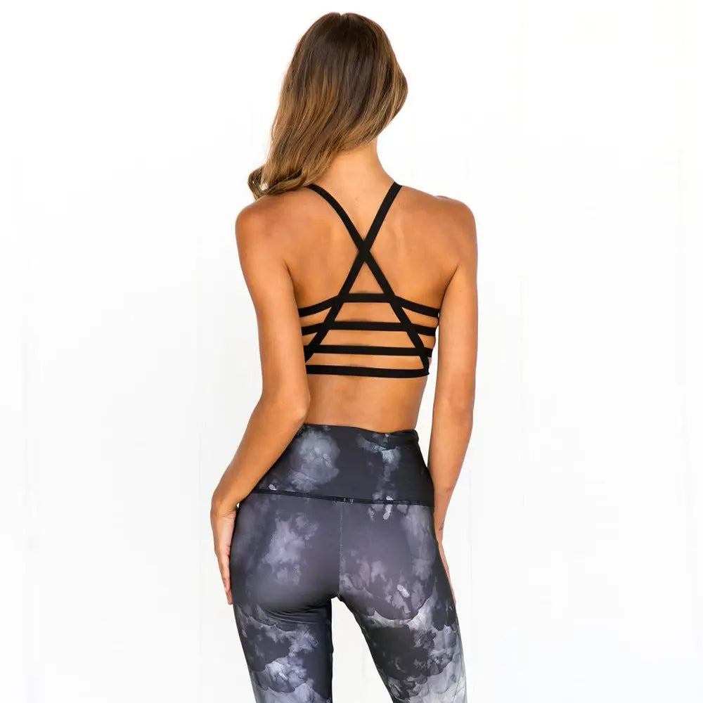 Sport stretch pants Women Yoga Gym suit Tops Leggings M J Fitness