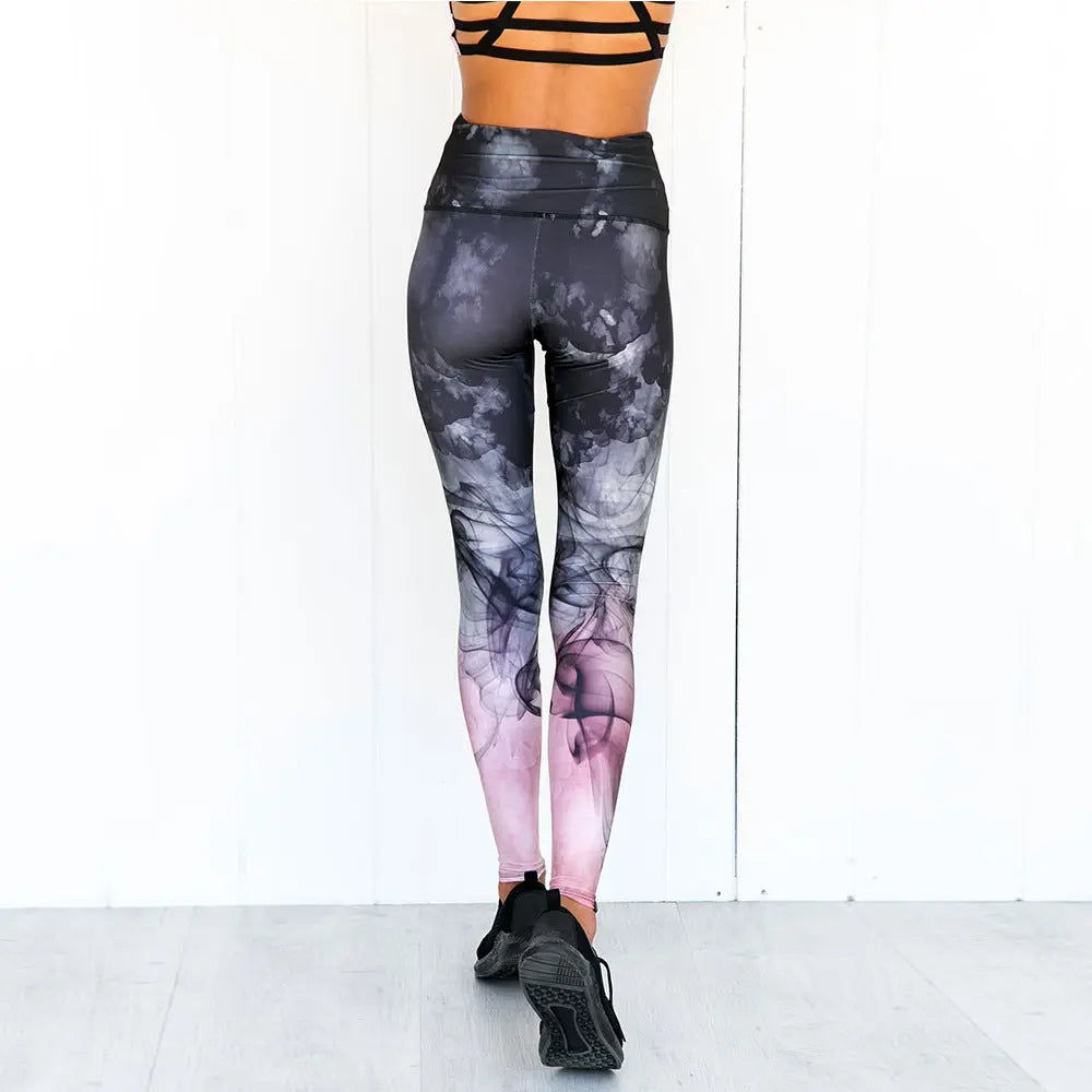 Sport stretch pants Women Yoga Gym suit Tops Leggings M J Fitness