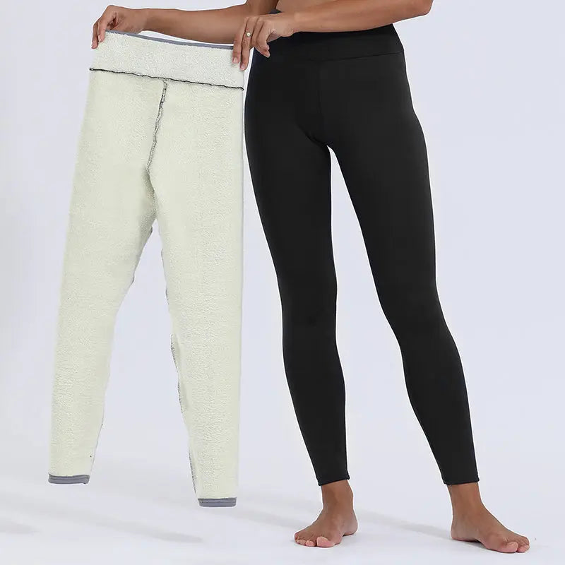 Winter Leggings Warm Thick High Stretch Lamb Cashmere Leggins Skinny Fitness Woman Pants M J Fitness