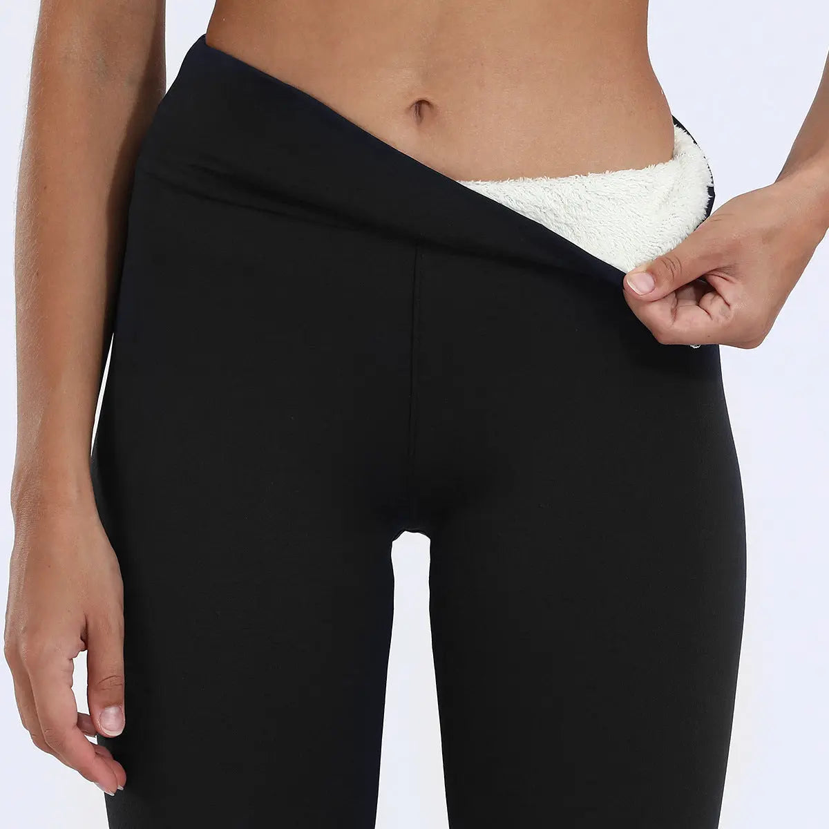 Winter Leggings Warm Thick High Stretch Lamb Cashmere Leggins Skinny Fitness Woman Pants M J Fitness