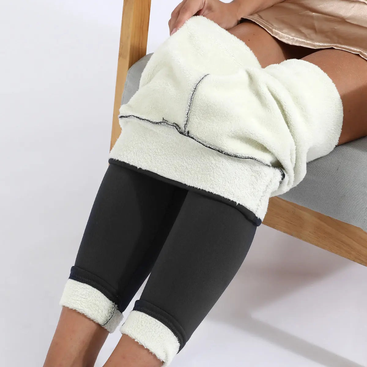 Winter Leggings Warm Thick High Stretch Lamb Cashmere Leggins Skinny Fitness Woman Pants M J Fitness