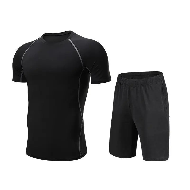 Running Workout Clothes Men 7pcs / sets Compression Running Basketball Games Jogging Tights set of underwear Gym Fitness sports sets M J Fitness