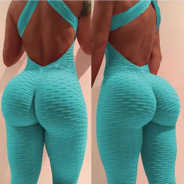 Anti-Cellulite Textured Fitness Bodysuit M J Fitness