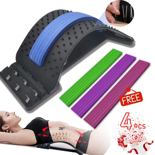 Back Massager Stretcher Support Lumbar Relief Back Stretcher Fitness Massage Equipment M J Fitness