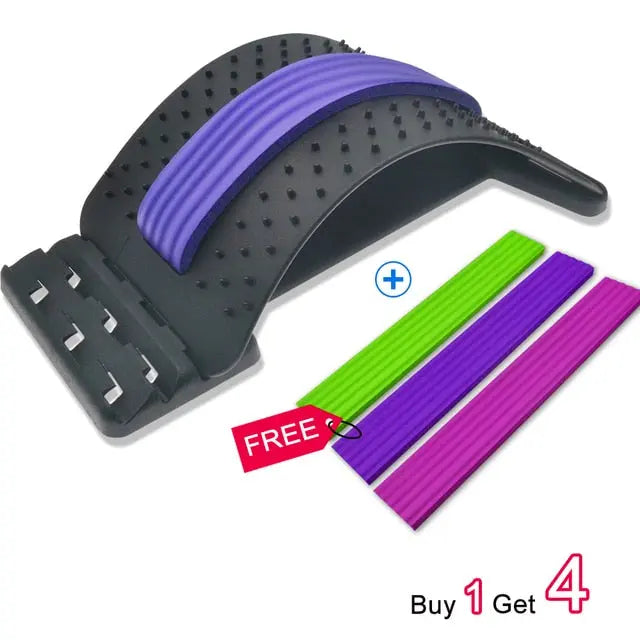 Back Massager Stretcher Support Lumbar Relief Back Stretcher Fitness Massage Equipment M J Fitness