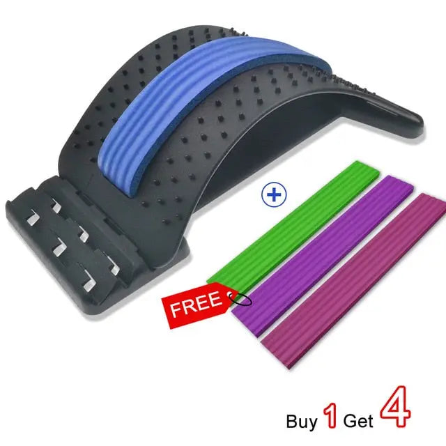 Back Massager Stretcher Support Lumbar Relief Back Stretcher Fitness Massage Equipment M J Fitness