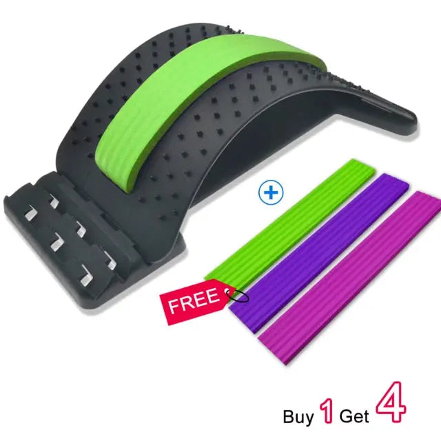 Back Massager Stretcher Support Lumbar Relief Back Stretcher Fitness Massage Equipment M J Fitness