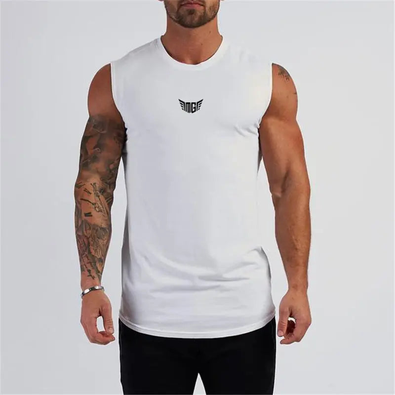 Compression Gym Tank Top for Men M J Fitness