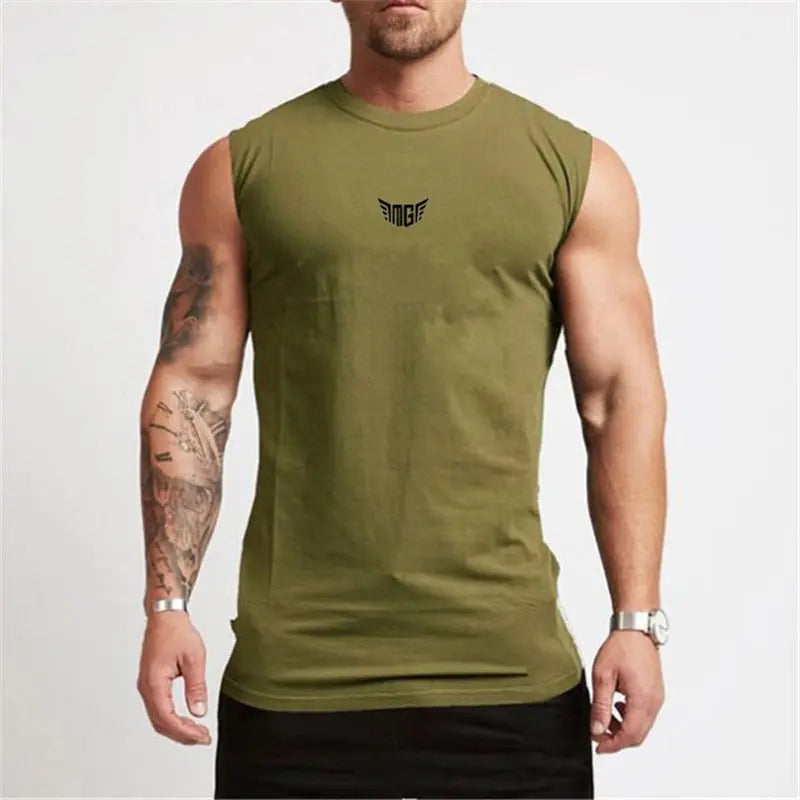 Compression Gym Tank Top for Men M J Fitness