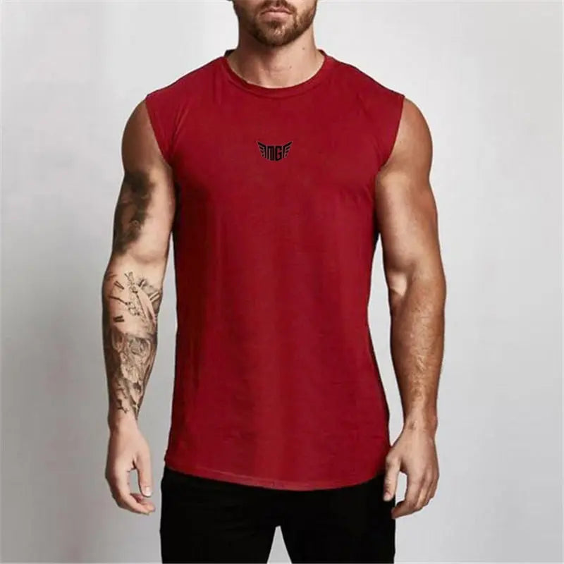Compression Gym Tank Top for Men M J Fitness