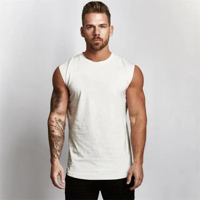 Compression Gym Tank Top for Men M J Fitness