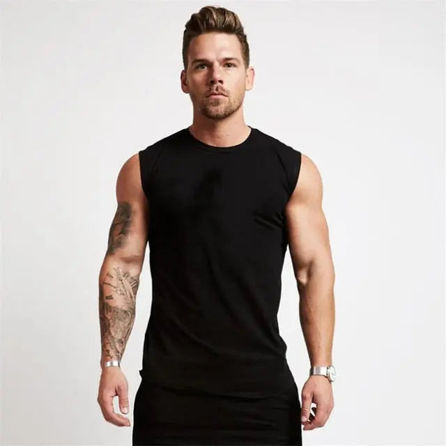 Compression Gym Tank Top for Men M J Fitness