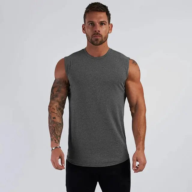 Compression Gym Tank Top for Men M J Fitness