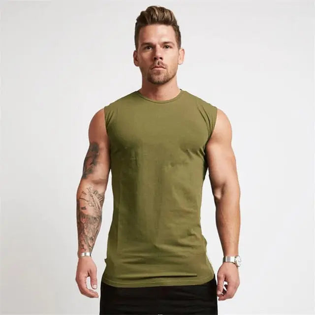 Compression Gym Tank Top for Men M J Fitness