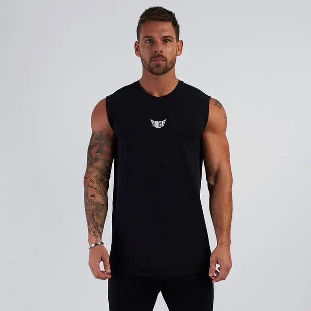 Compression Gym Tank Top for Men M J Fitness