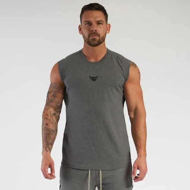 Compression Gym Tank Top for Men M J Fitness