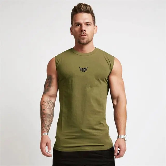Compression Gym Tank Top for Men M J Fitness