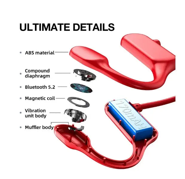 Conduction Earphone Bluetooth Headphones M J Fitness