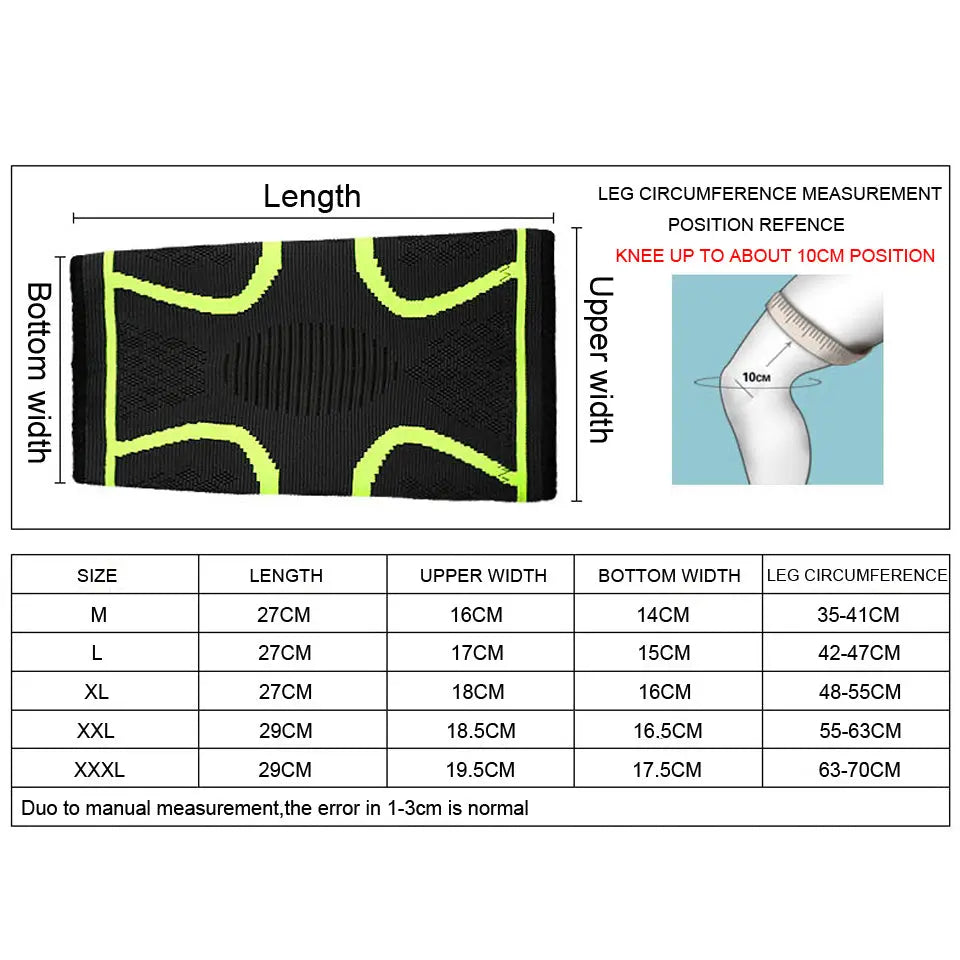 Fitness Compression Knee Pad M J Fitness