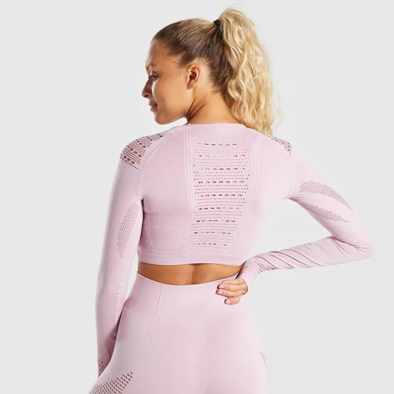 Fitness Yoga Wear 2 Pieces Seamless Yoga Set For Women High Waist Yoga Pants Gym Fitness Clothing Fitness Leggings And Top M J Fitness