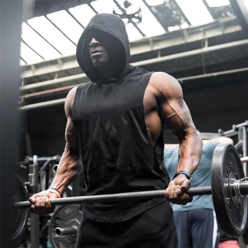 Gym Hoodies Tank Top M J Fitness